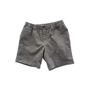 Chubbies Originals Gray Elastic Waist Stretch Cotton Shorts Womens Medium